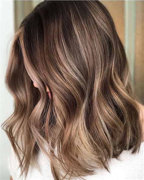 shoulder length brown hair balayage|balayage brown hair medium length.